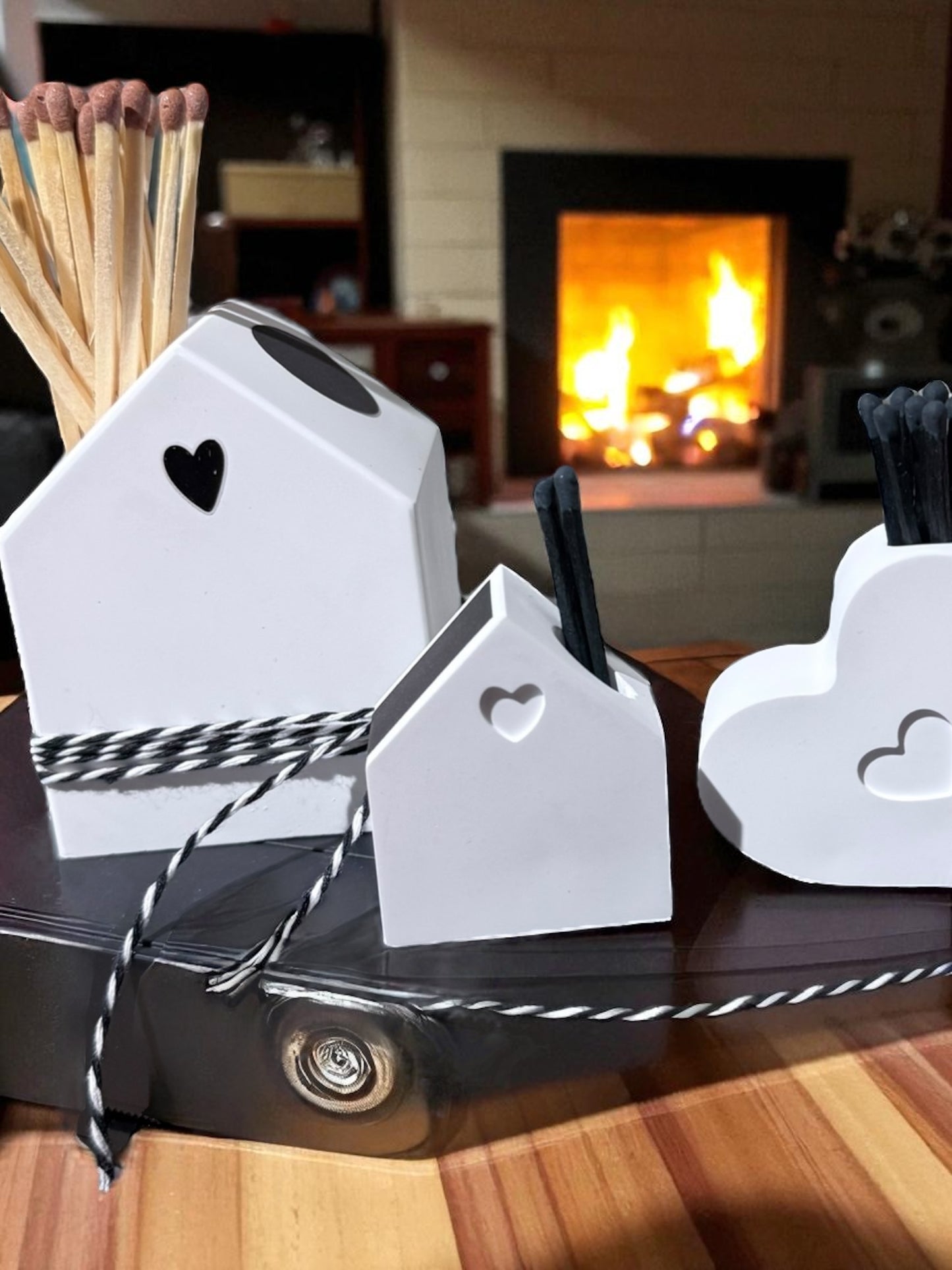 Streichholz Häuschen / Herz