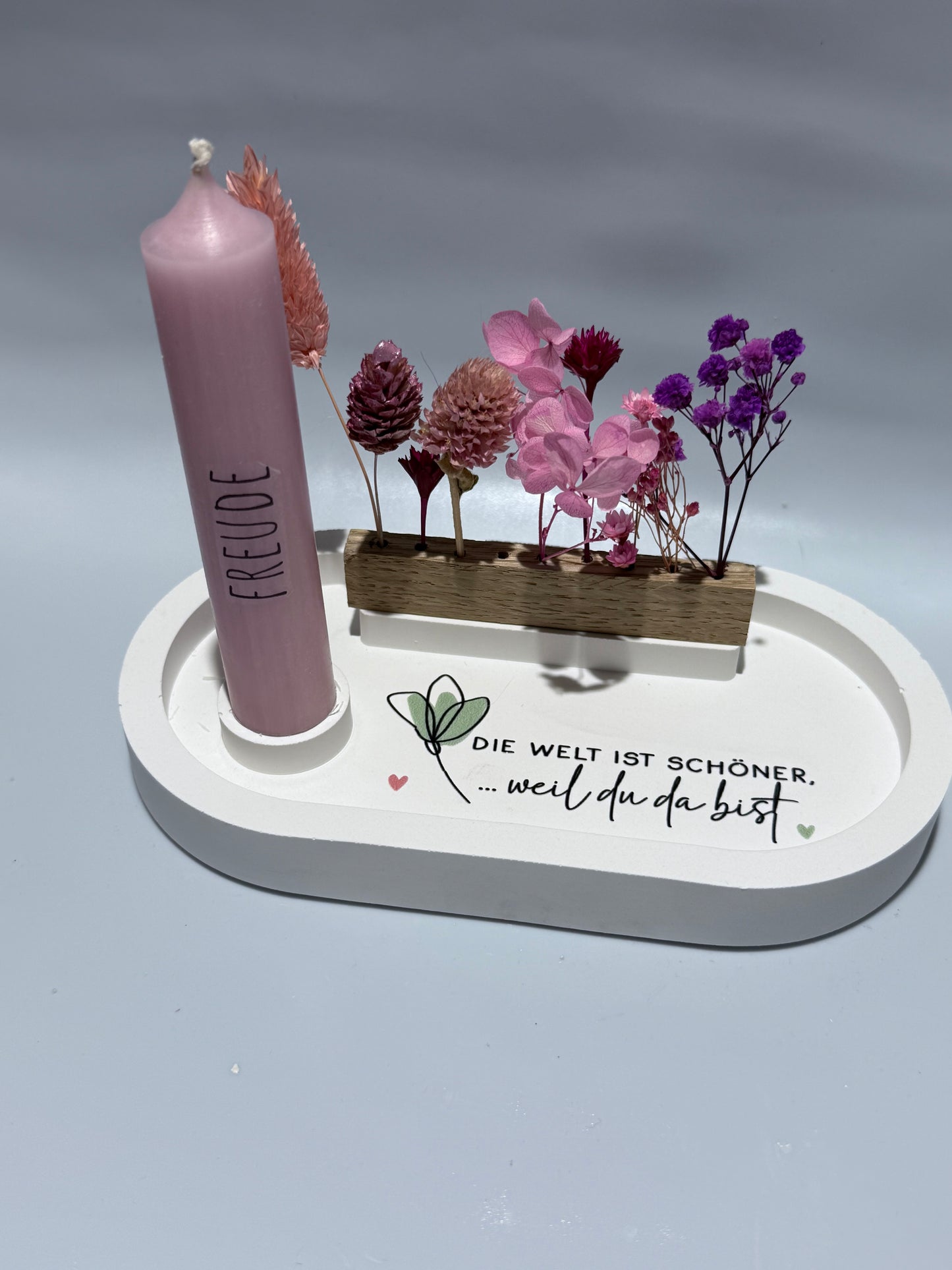 Geschenkset | du bist wundervoll | Geschenkset für Freunde | Frauengeschenk | Kerzenhalter