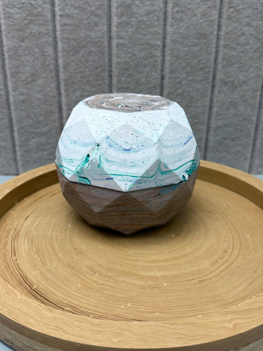 Handgemachte Räucherkugel aus Gießmasse  |  Boho Deko Halter | Achtsamkeit & Meditation | Geschenkidee Handmade