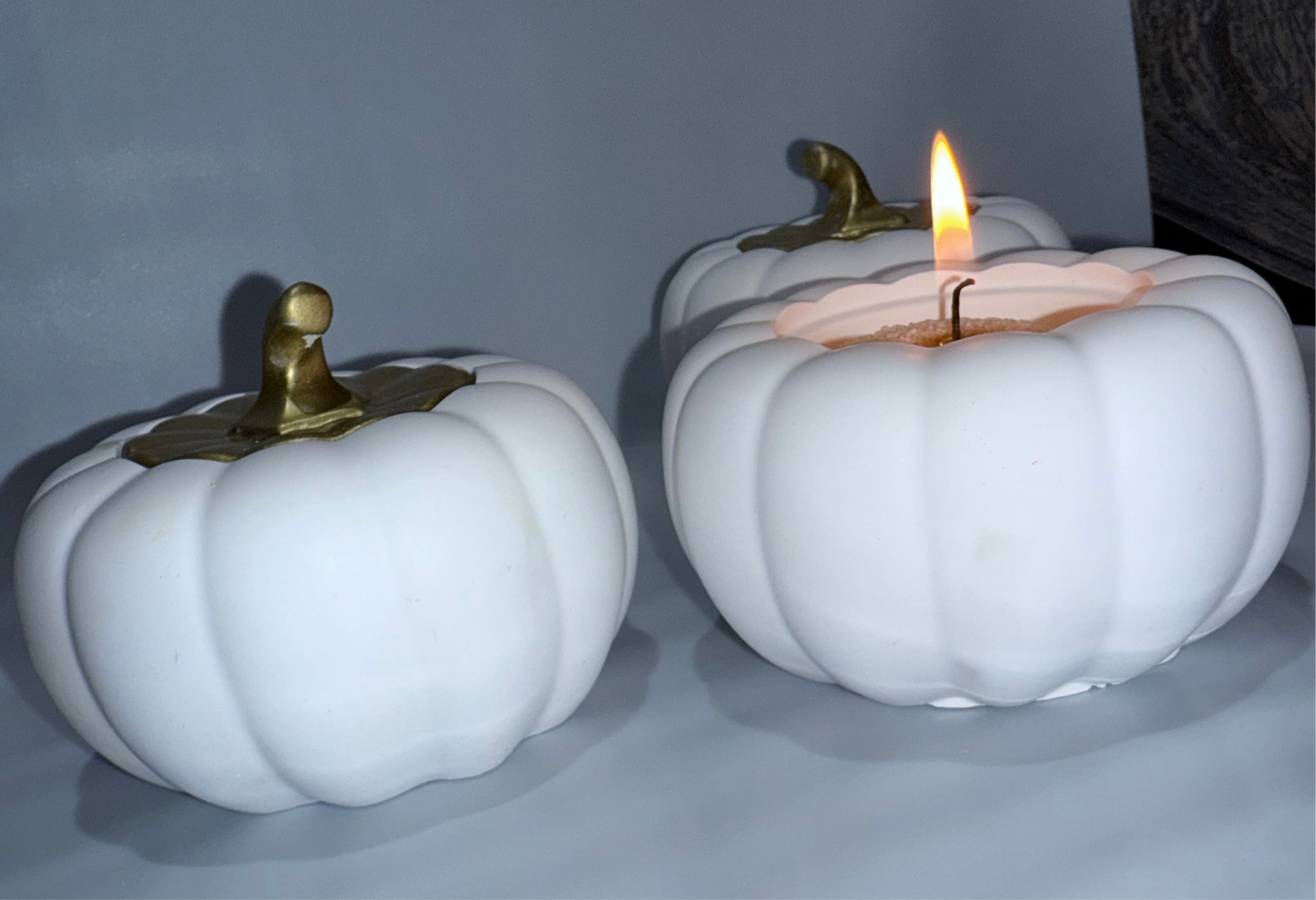 Kürbis Kerzenhalter, Pumpkin, Kürbis Deko, Kürbisse