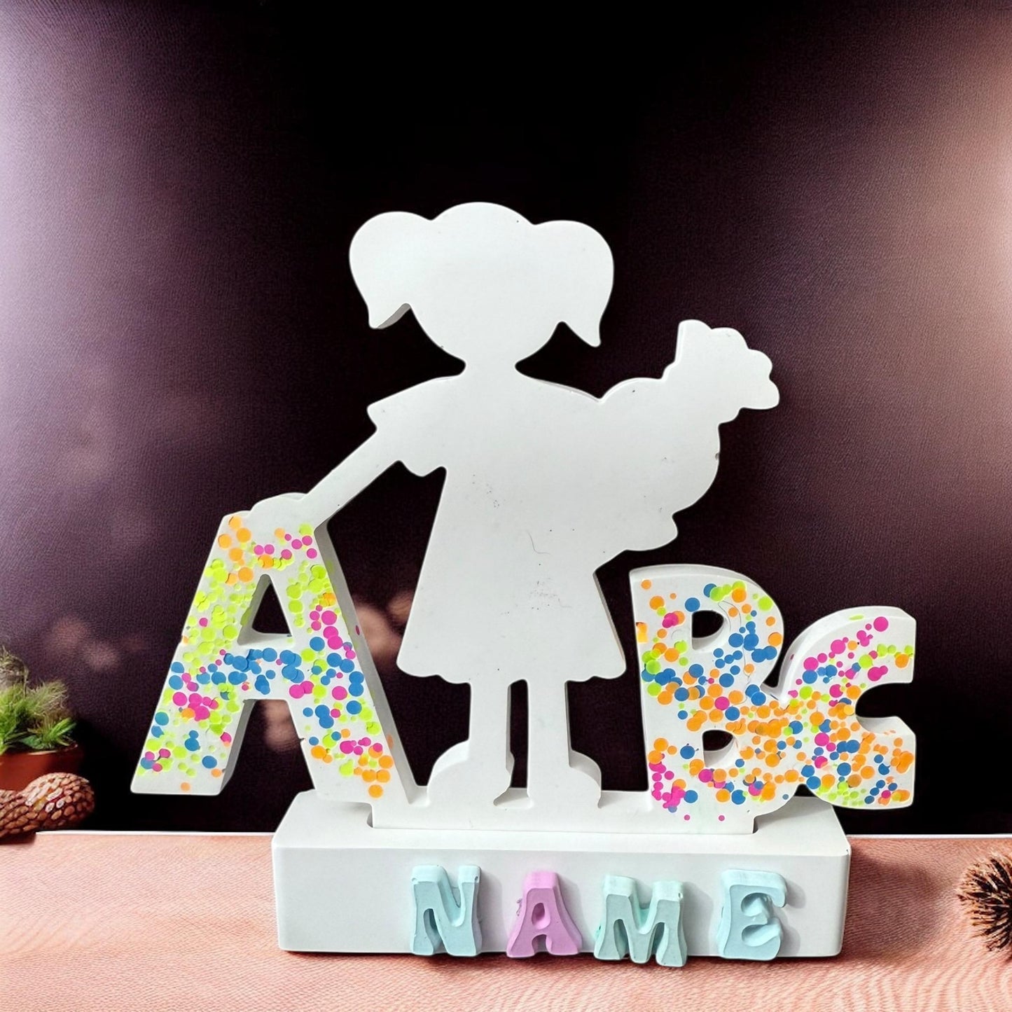Personalisierte zur Einschulungsdeko – Name – Geschenk für Schulanfänger