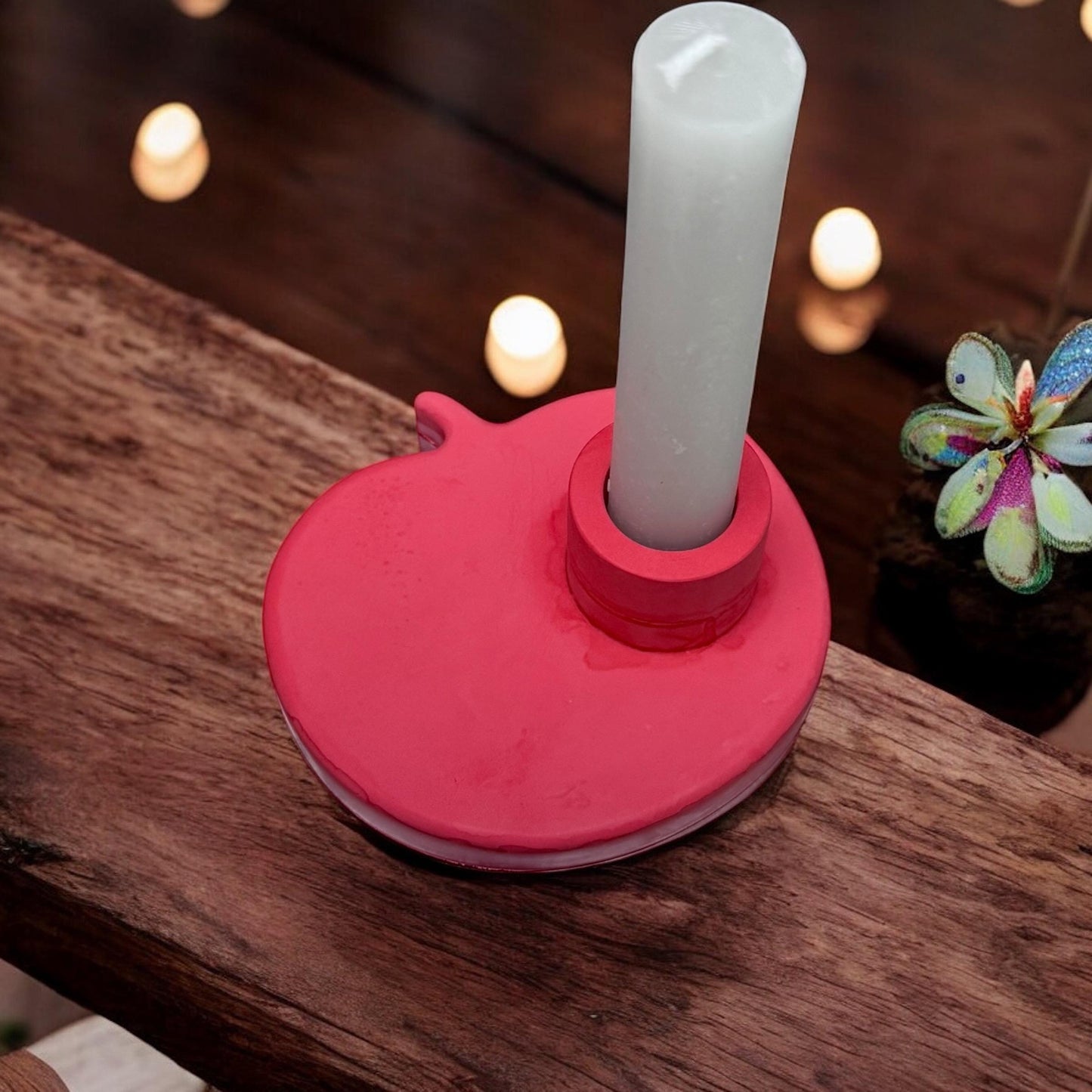 Apfel Kerzenhalter | handgemacht | Kerzenhalter | apfelform