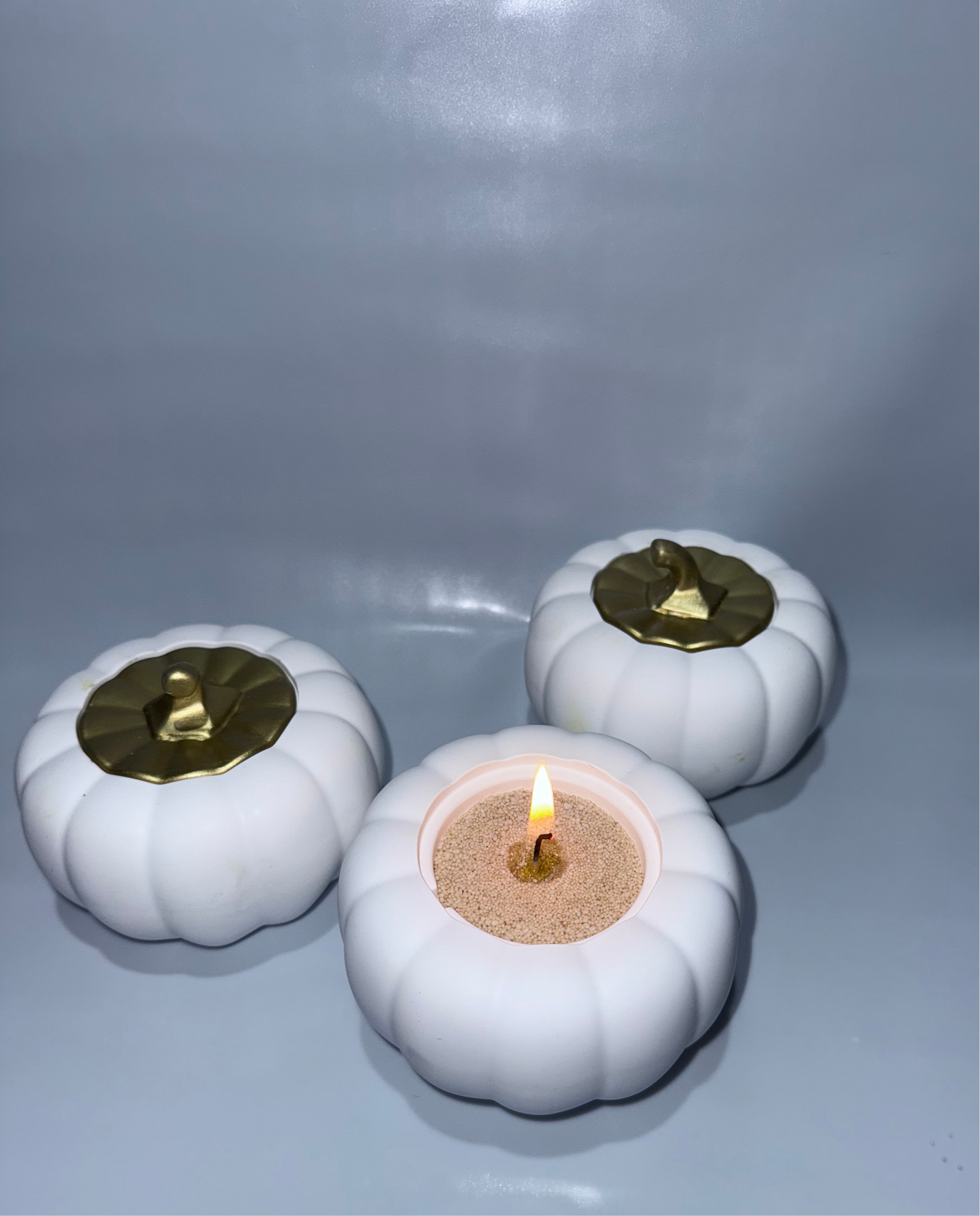 Kürbis Kerzenhalter, Pumpkin, Kürbis Deko, Kürbisse