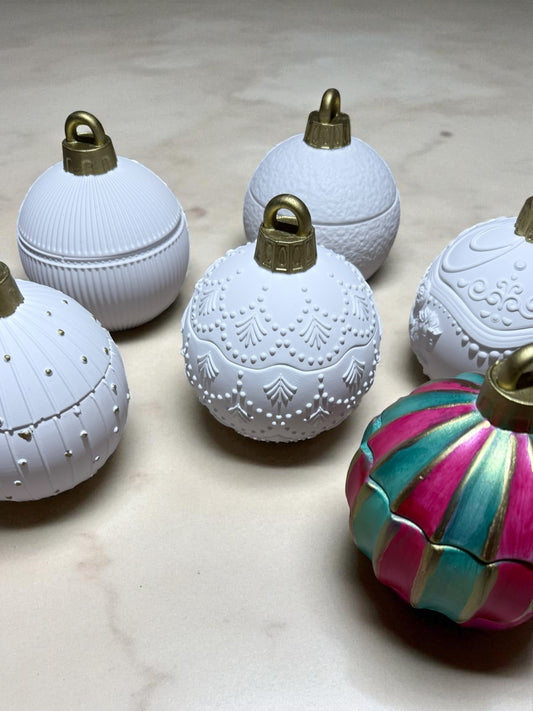 Weihnachtskugel handgegossen mit oder ohne Kerze