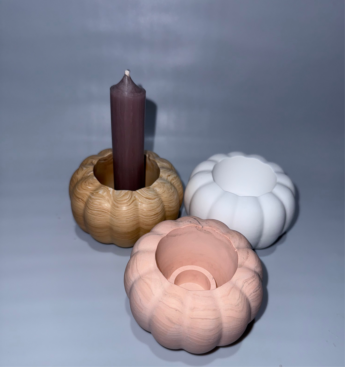 Kürbis Kerzenhalter, Pumpkin, Kürbis Deko, Kürbisse