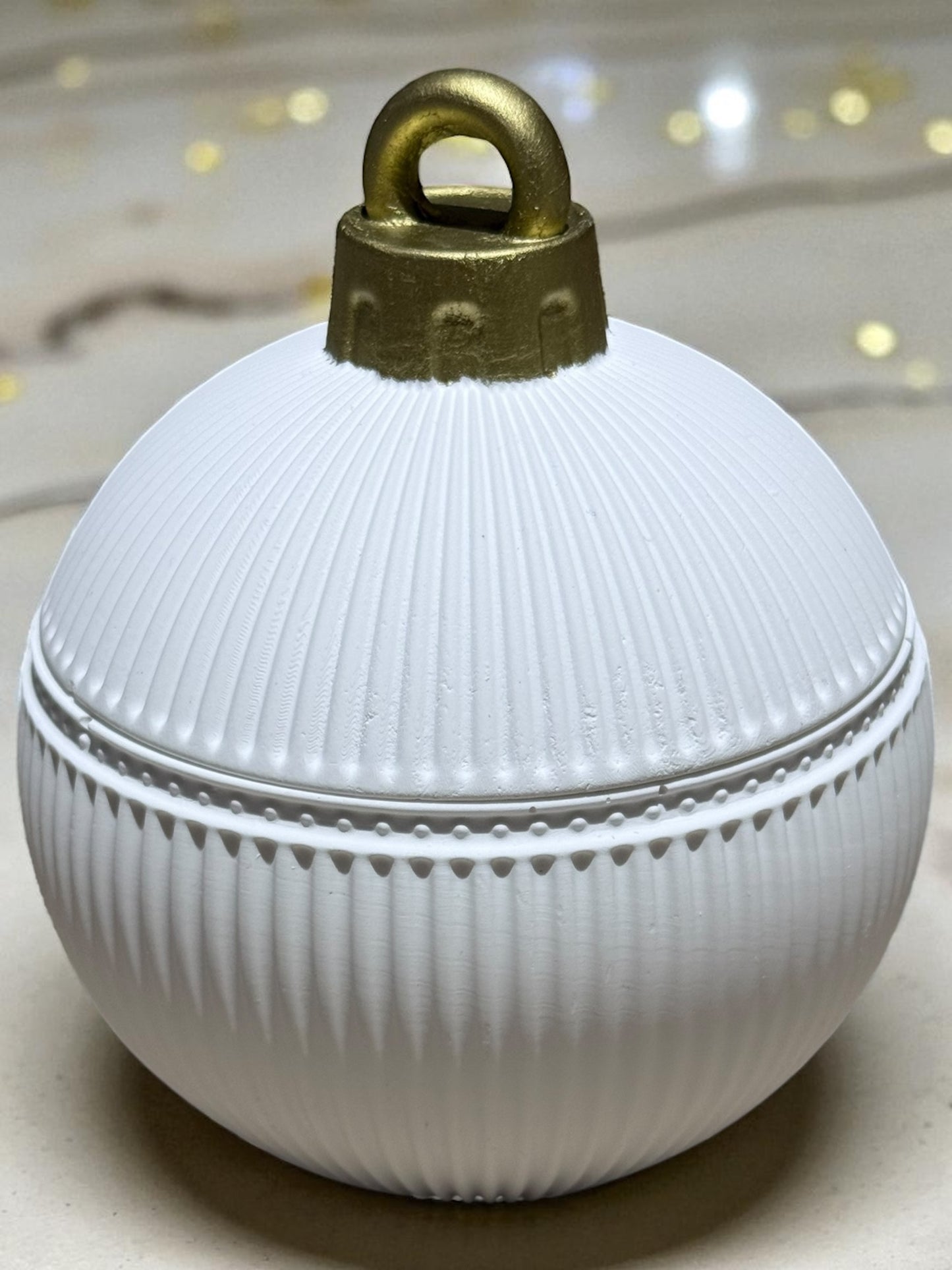 Weihnachtskugel handgegossen mit oder ohne Kerze