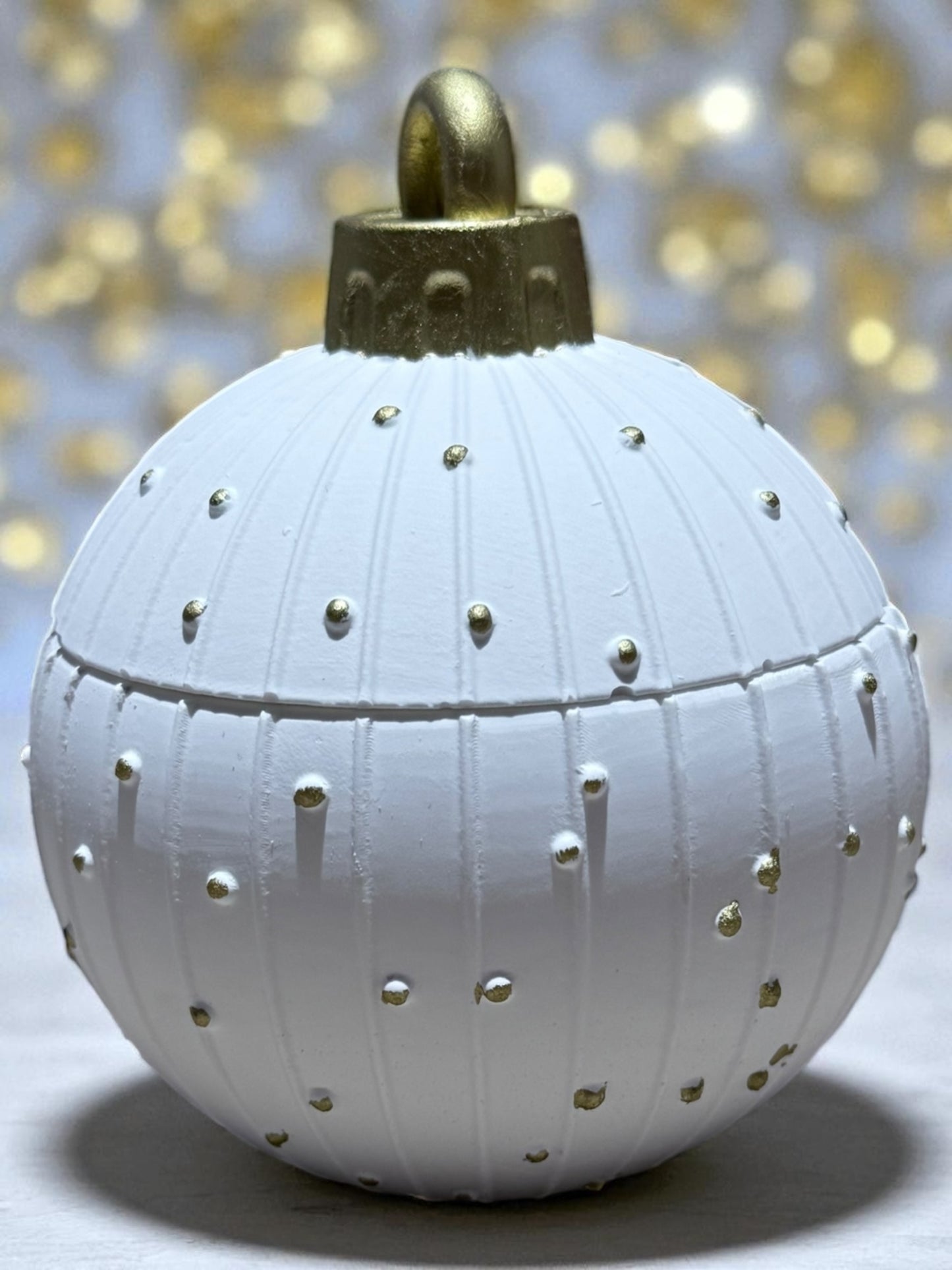 Weihnachtskugel handgegossen mit oder ohne Kerze