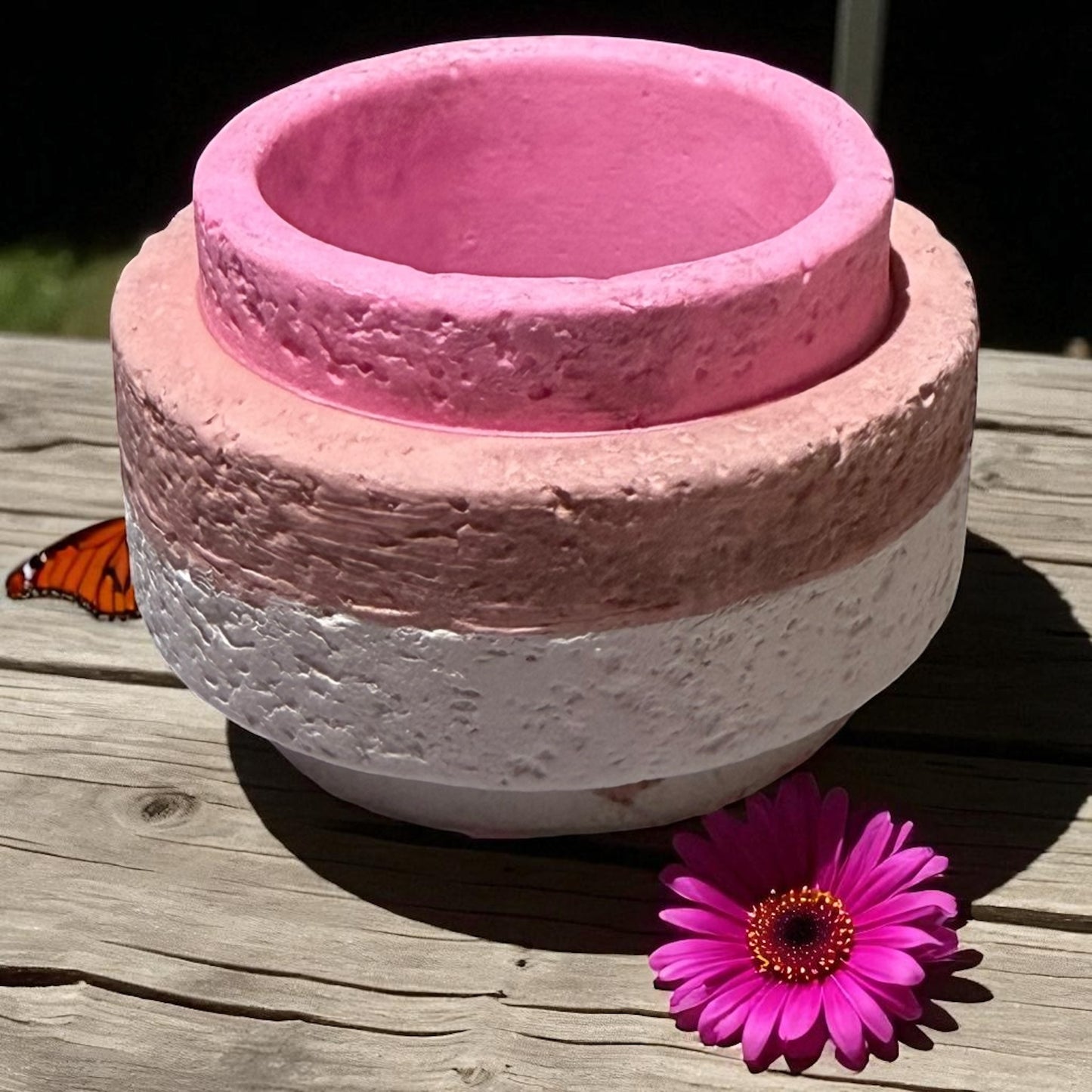 Teelichthalter | Streichholzhalter| Stabkerzenhalter - 3 in 1 Kerzenhalter in Lavastein Optik