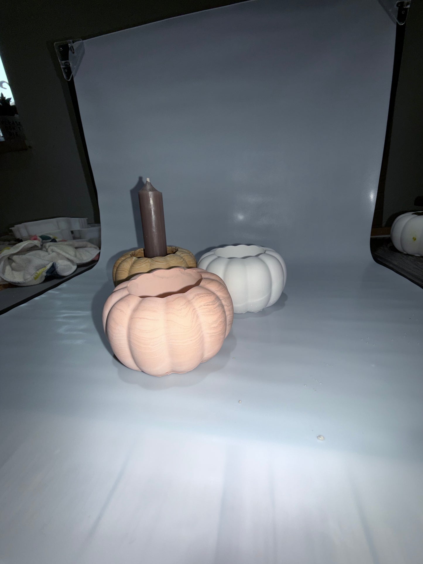 Kürbis Kerzenhalter, Pumpkin, Kürbis Deko, Kürbisse
