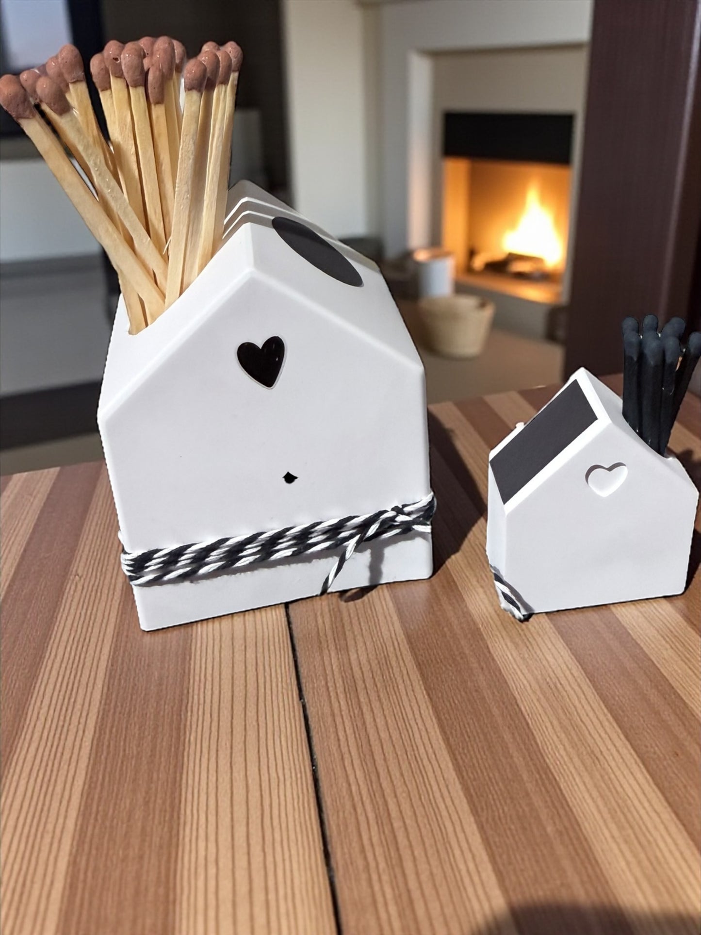 Streichholz Häuschen / Herz