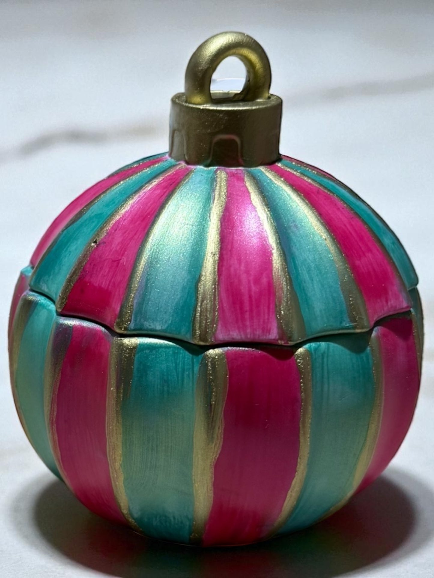 Weihnachtskugel handgegossen mit oder ohne Kerze