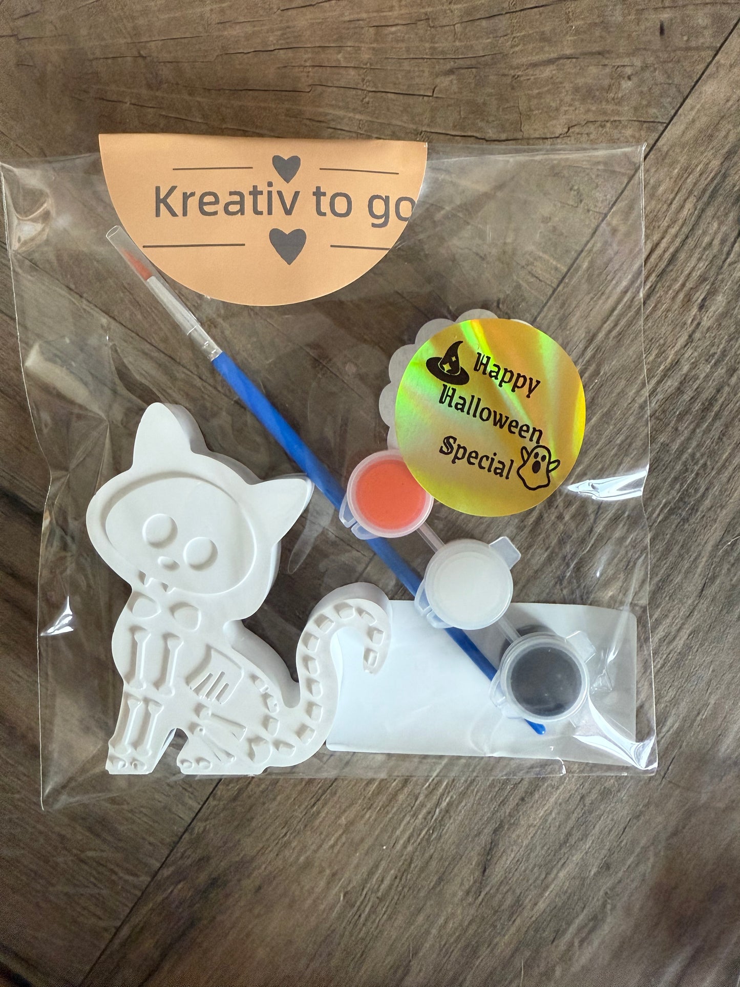 Kreativ to Go - Halloween Special - Gips zum bemalen - Mitbringsel