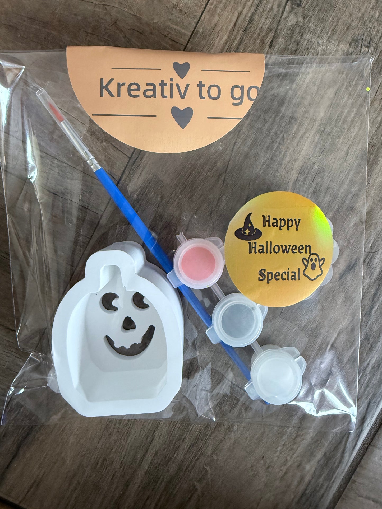Kreativ to Go - Halloween Special - Gips zum bemalen - Mitbringsel