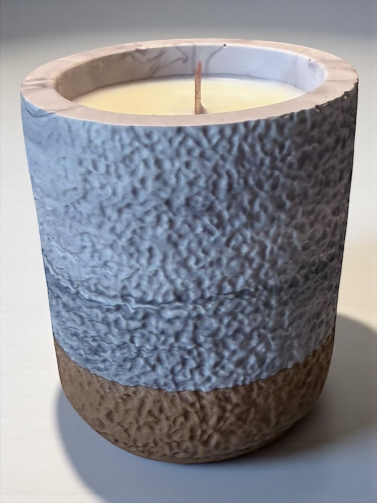 Kerzenbehälter - Steinoptik