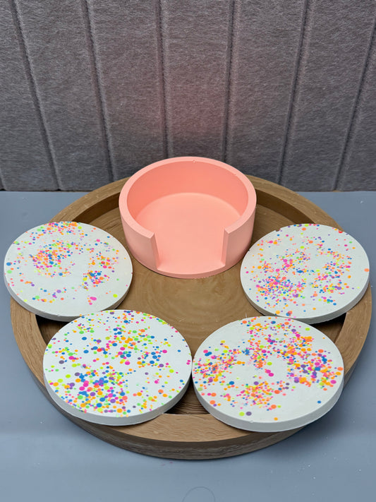 Glitzer Untersetzer, Untersetzer mit Pailetten