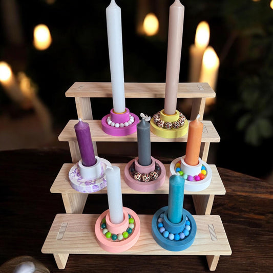 Stabkerzenhalter rund