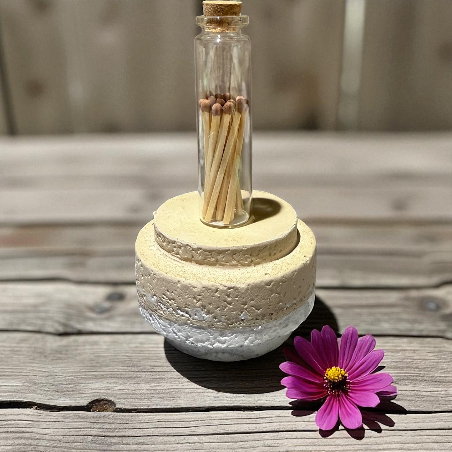 Bunte Streichhölzer im Glas | Hochzeitsgeschenk | Zündhölzer bunt