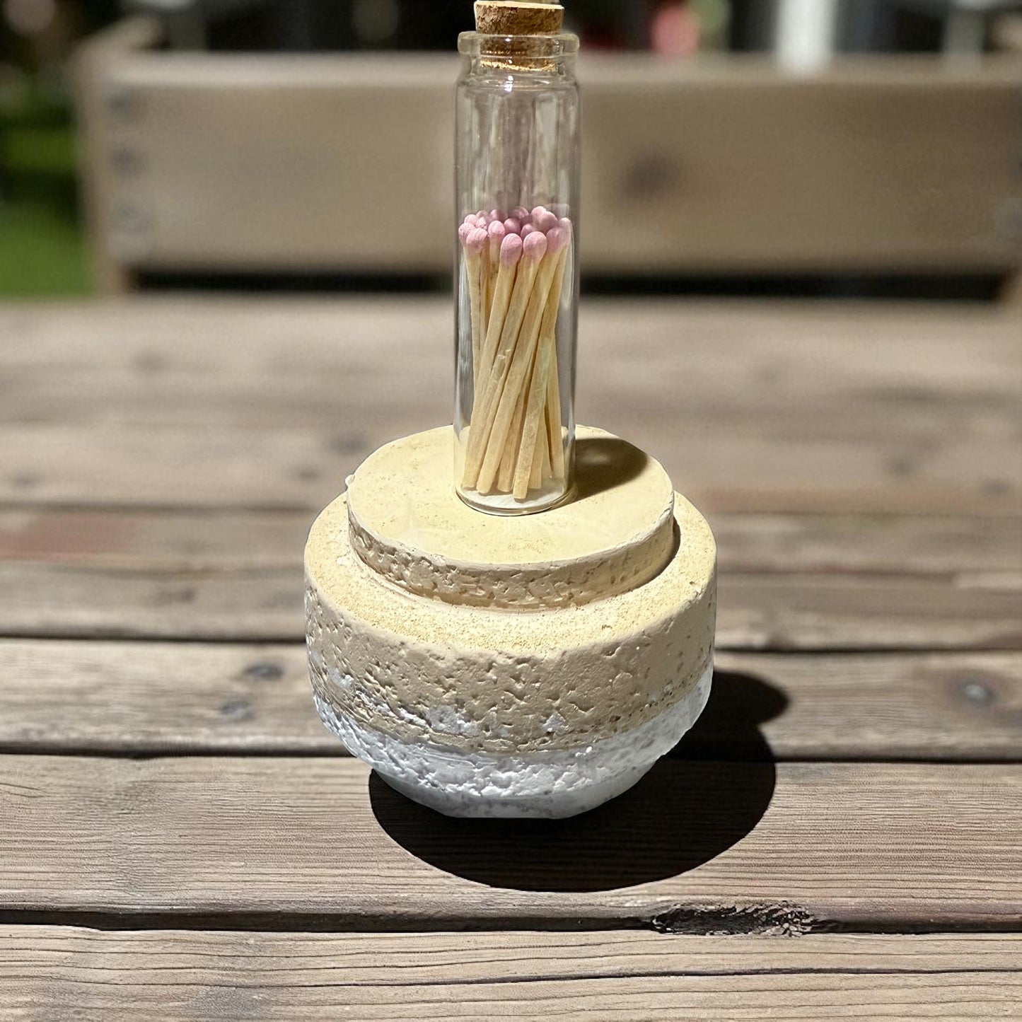 Bunte Streichhölzer im Glas | Hochzeitsgeschenk | Zündhölzer bunt