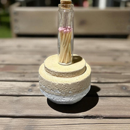 Bunte Streichhölzer im Glas | Hochzeitsgeschenk | Zündhölzer bunt