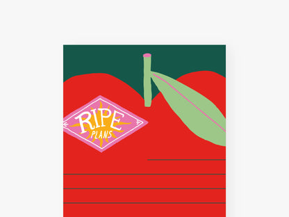 Notizblock "schmal" / Ripe Plans