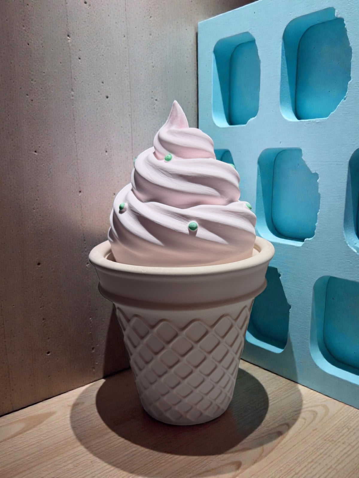 Eis Deko Schale | Kerze |