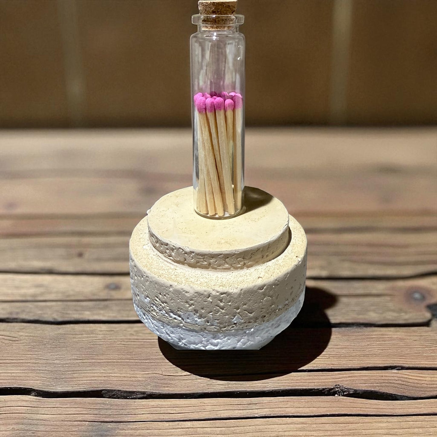 Bunte Streichhölzer im Glas | Hochzeitsgeschenk | Zündhölzer bunt