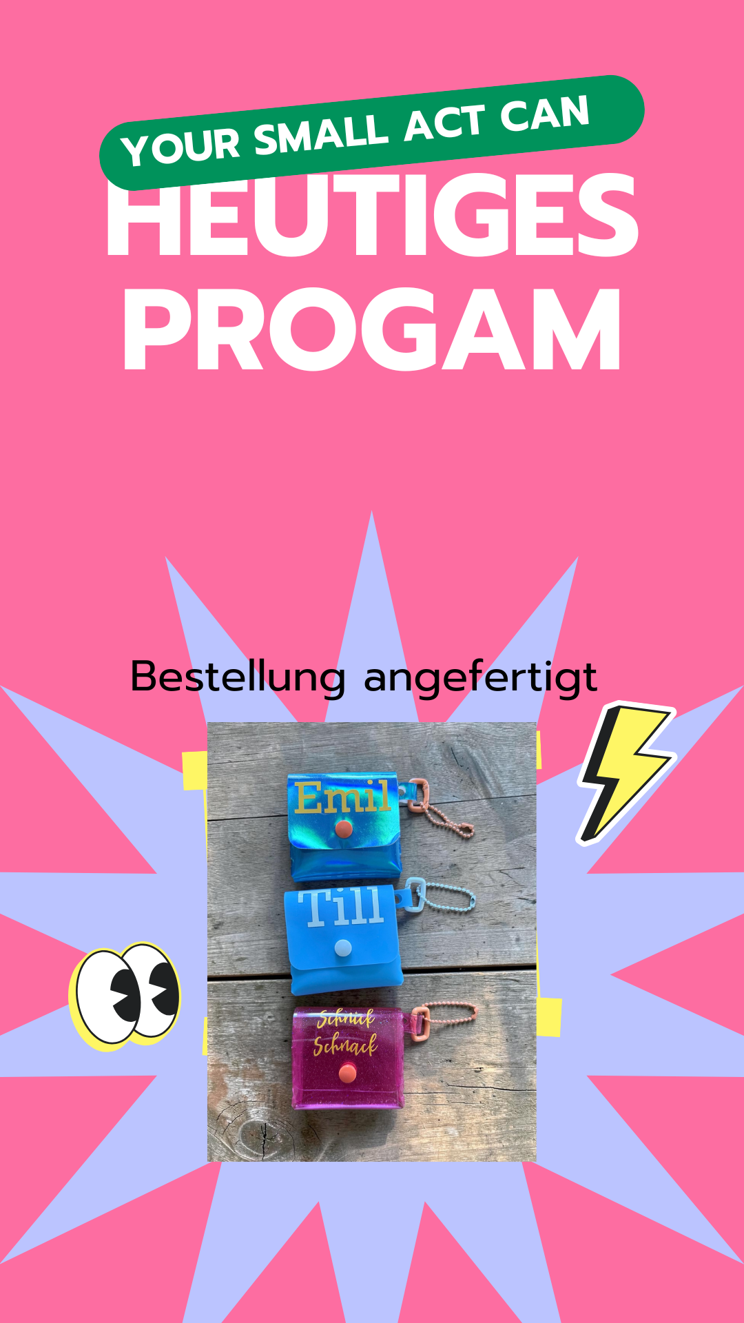 Magnetbuchstaben – Handgemachte Buchstaben mit buntem Konfetti – Personalisierte Kühlschrankmagnete