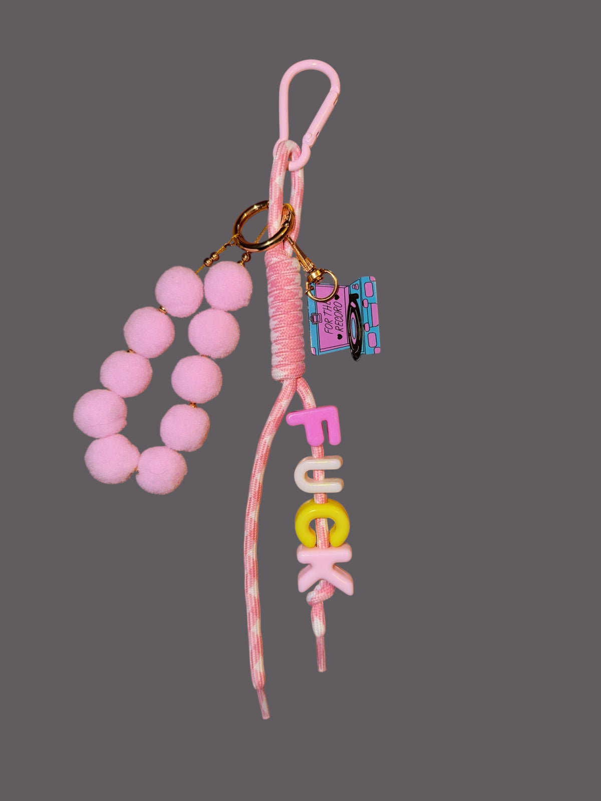 Statement Keychain / Bag Charm - Handmade