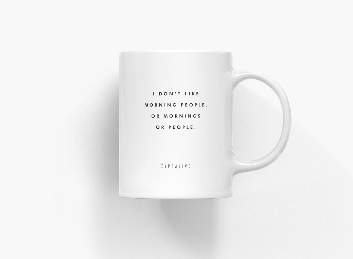 Tasse aus Keramik / Morning People