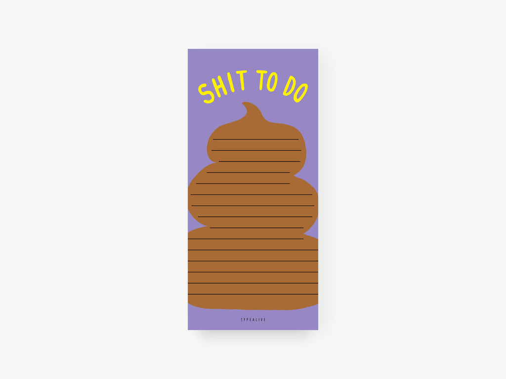 Notizblock "schmal" / Shit To Do