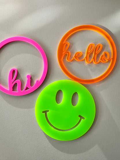 Handgefertigtes Kerzenhalter-Set mit Kerzen & austauschbarem Inlay