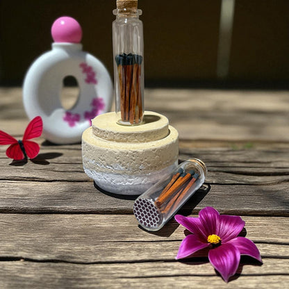 Bunte Streichhölzer im Glas | Hochzeitsgeschenk | Zündhölzer bunt