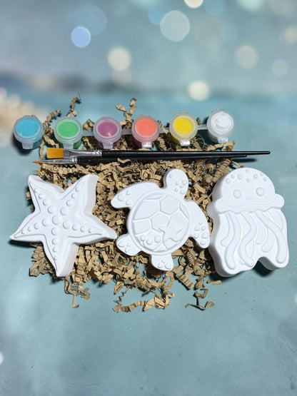 Mal Set Gipsfiguren - Geschenk Box