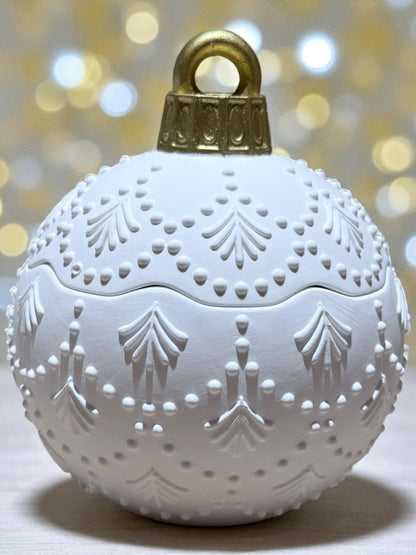 Weihnachtskugel handgegossen mit oder ohne Kerze