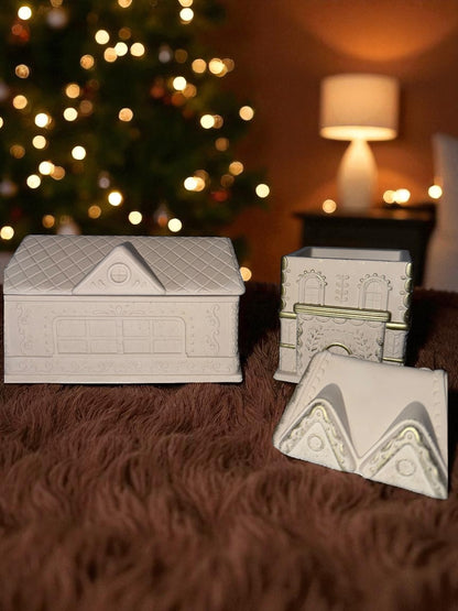 Lebkuchenhaus - Gingerbreadhouse - Kerzenschatulle - Plätzchendose