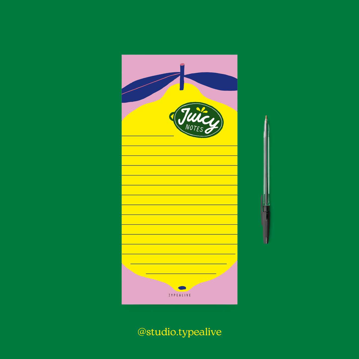 Notizblock "schmal" / Juicy Notes