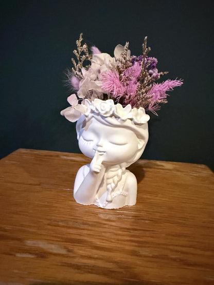 Blumenmädchen , handgegossen aus Gießmasse , Helga , Hannelore und Renate