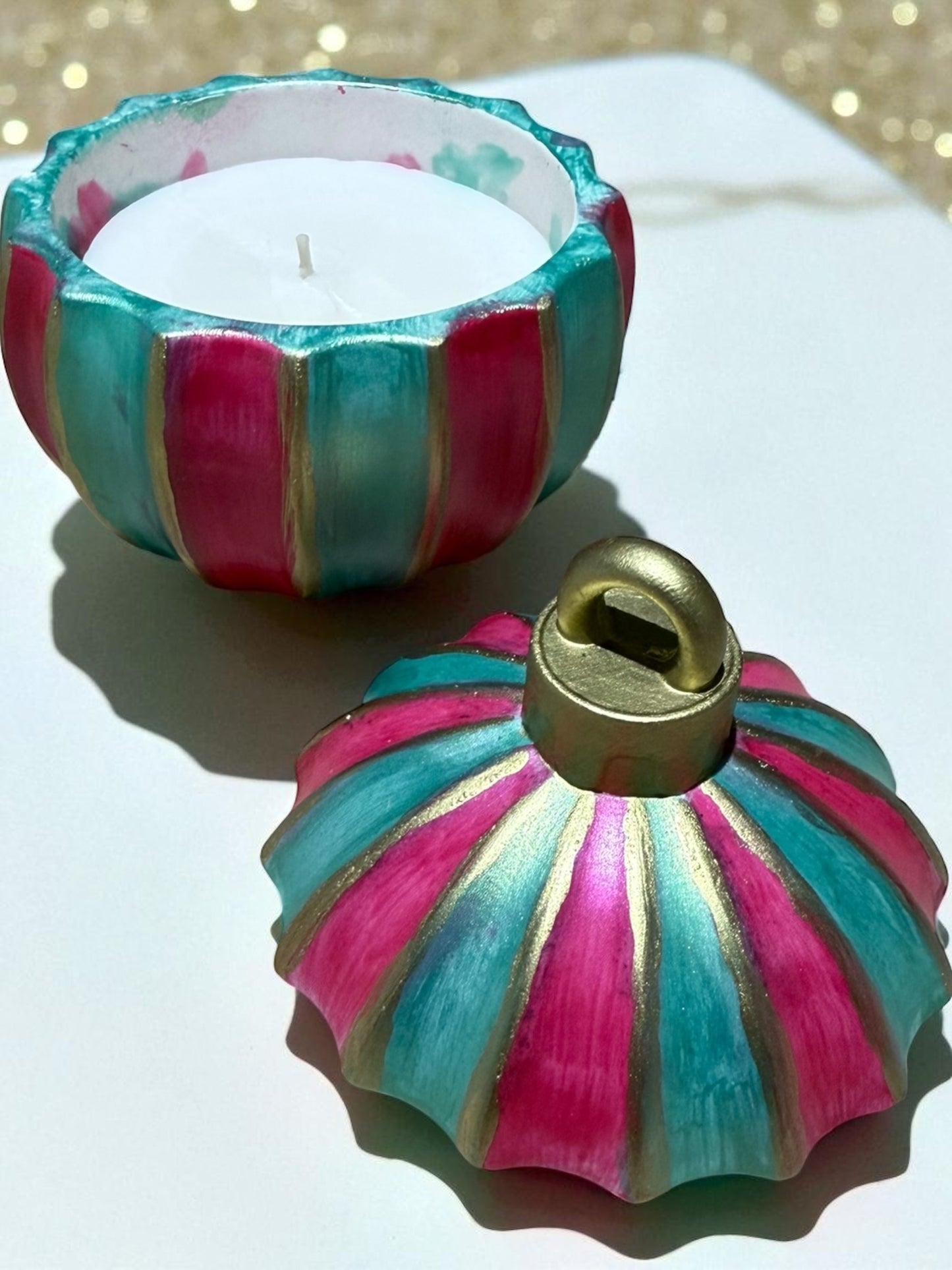 Weihnachtskugel handgegossen mit oder ohne Kerze