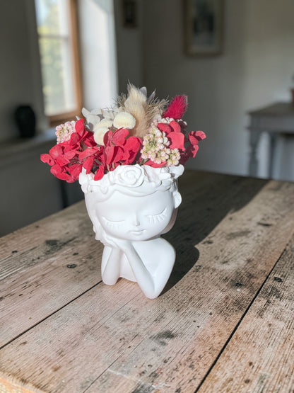 Trockenblumen Arrangements Blumenmädchen & co handgegossen