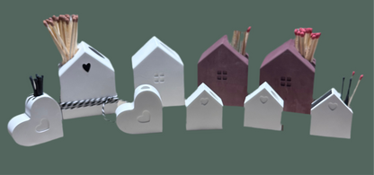 Streichholz Häuschen / Herz