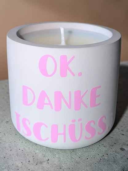 Statement Kerzen, bunte Kerzenbehälter