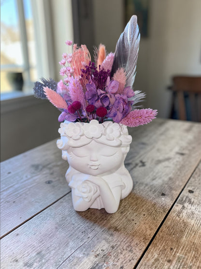 Trockenblumen Arrangements Blumenmädchen & co handgegossen