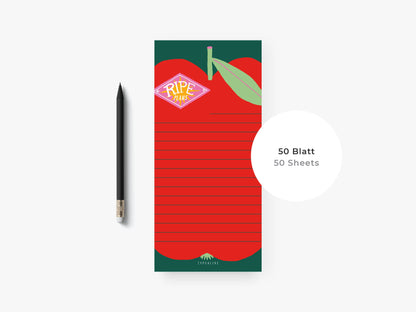 Notizblock "schmal" / Ripe Plans