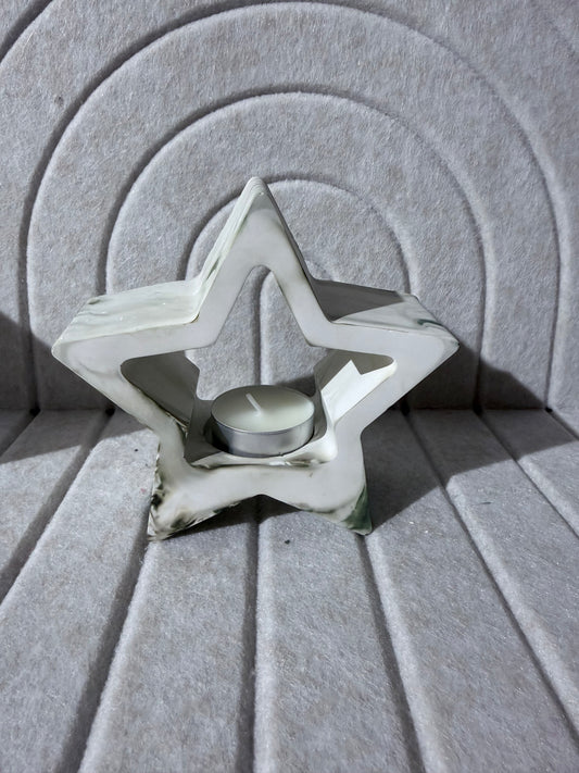 Stern mit Teelichthalter