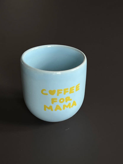 Sisi-Tasse, Kaffee für Mama, blau