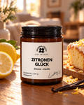 Zitronen Glück – Duftkerze mit Zitrone & Vanille | 145 g
