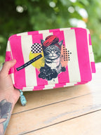 Trousse de toilette personnalisée | Trousse de maquillage | Impression personnalisée | Cadeau pour femme | Sac de soin personnel | Organisateur de voyage