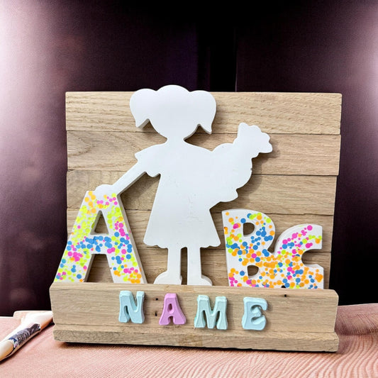 Personalisierte zur Einschulungsdeko – Name – Geschenk für Schulanfänger