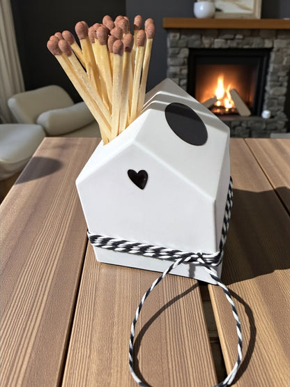 Streichholz Häuschen / Herz