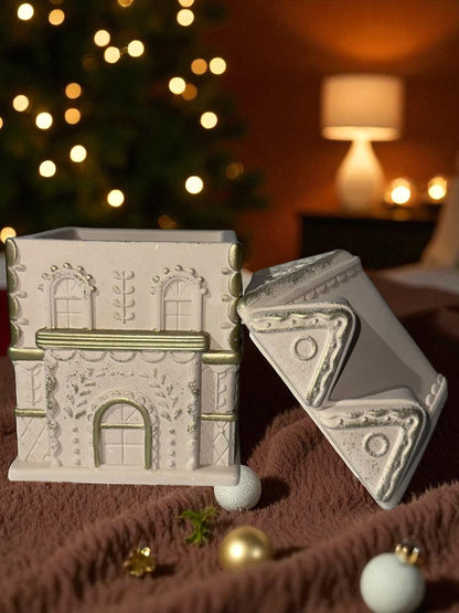 Lebkuchenhaus - Gingerbreadhouse - Kerzenschatulle - Plätzchendose